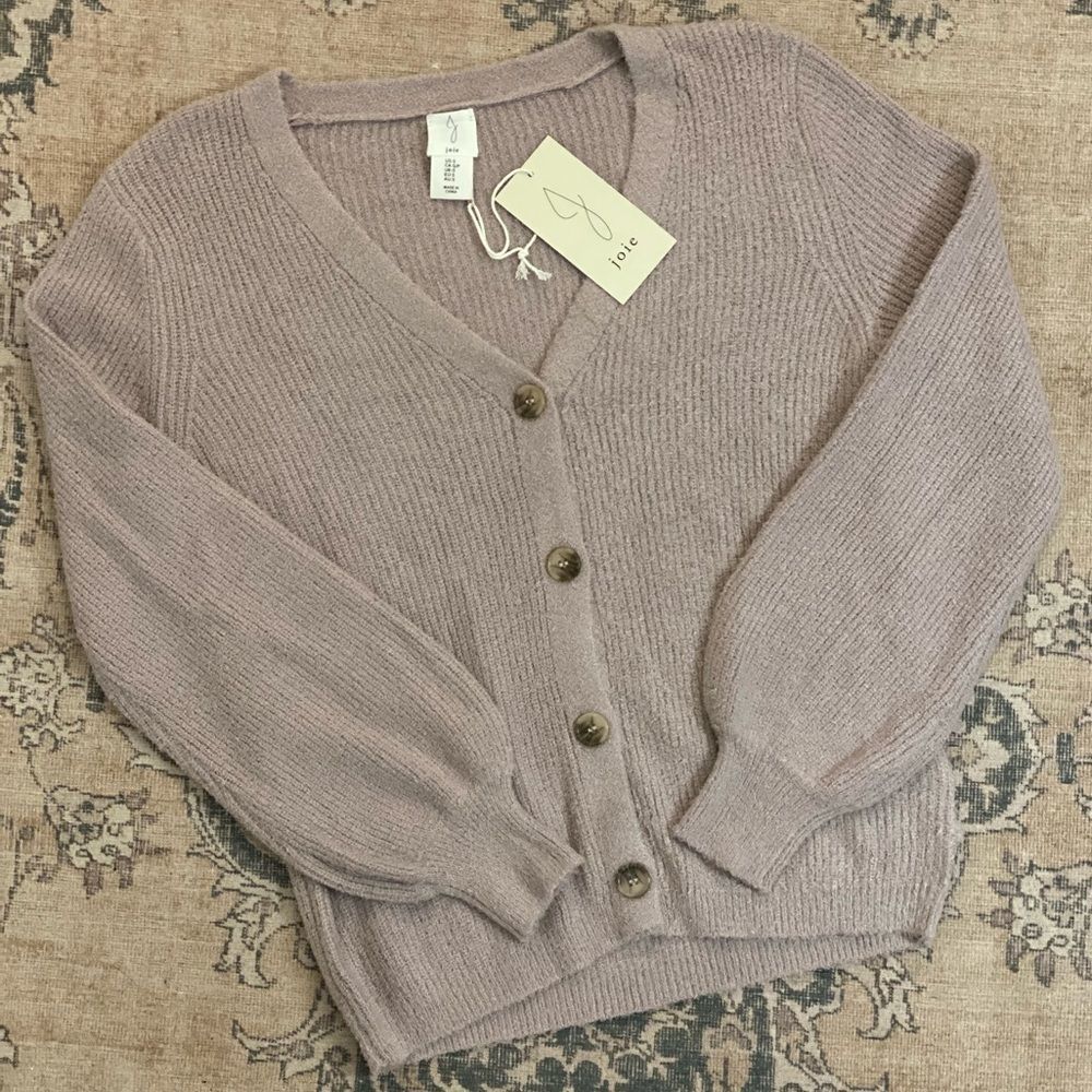 Joie button up v neck sweater/cardigan, S, NWT